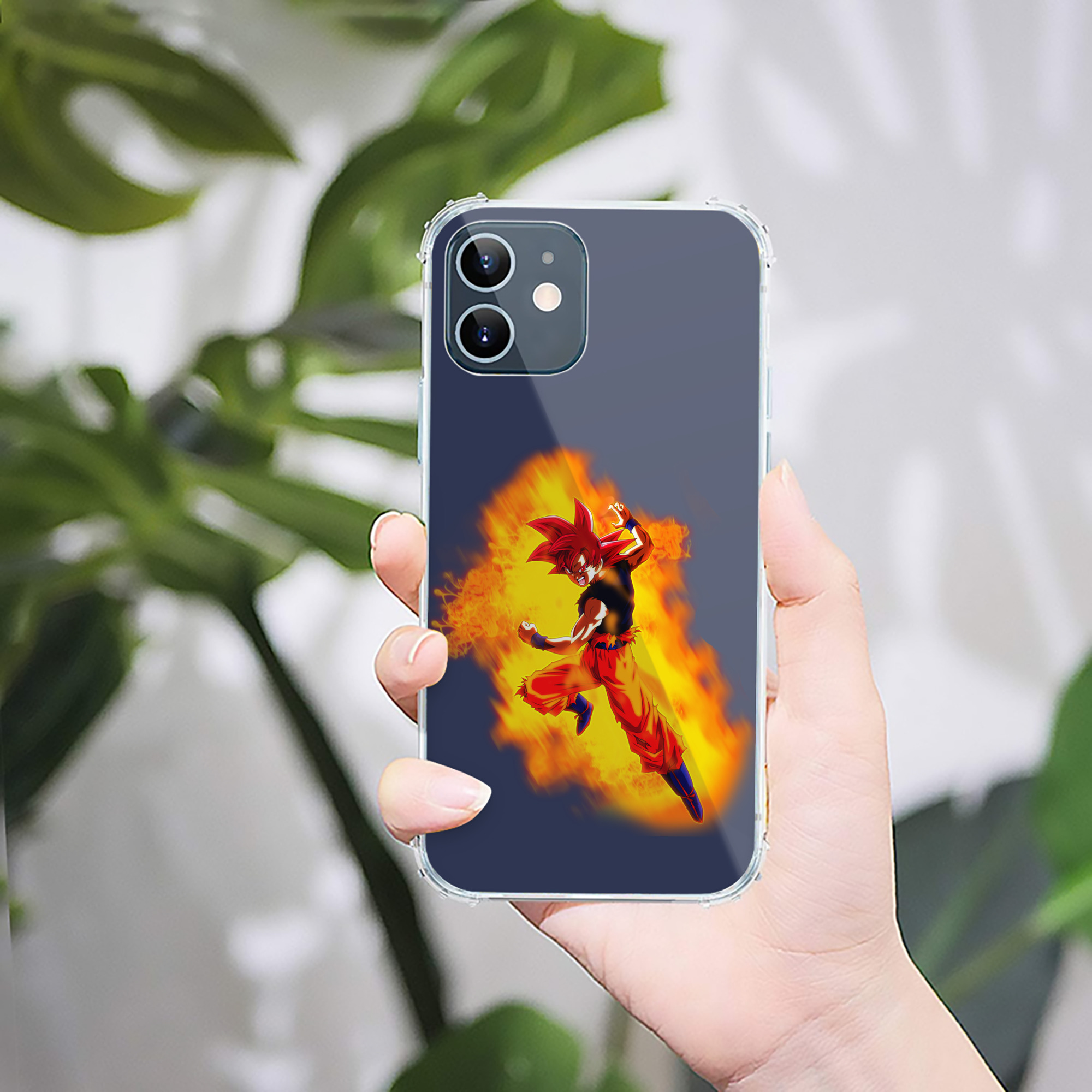 （画像用） ドラゴンボール 孫悟空（そん ごくう）Son Goku カカロット DRAGON BALL Kakarotto 【iPhone 12シリーズ対応】透明スマホケース（クリアソフトケース）